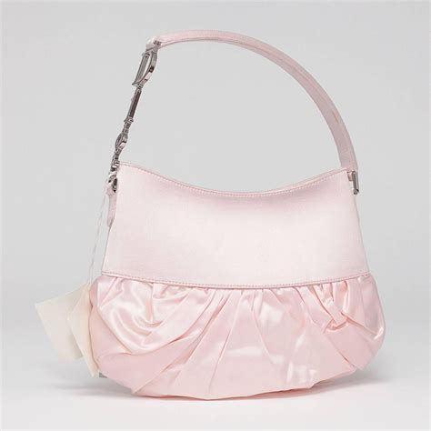 christian dior rose pink satin lace-up ballet evening shoulder bag|dior leather handbags.